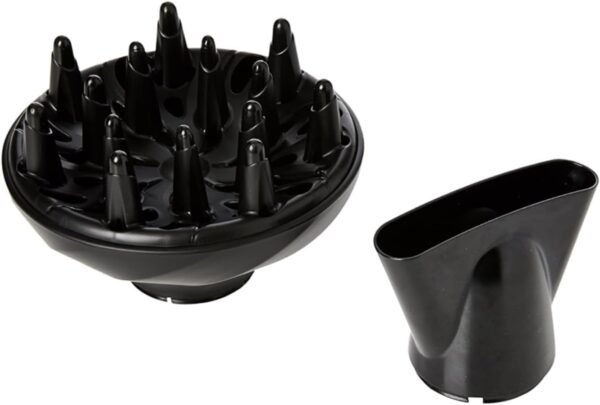 remington d3198 ionic hair dryer, 2200 w, ion care ceramic ring: gentle styling & even heat distribution, 3 heat settings & 2 separate blower settings + cool setting, 2 attachments