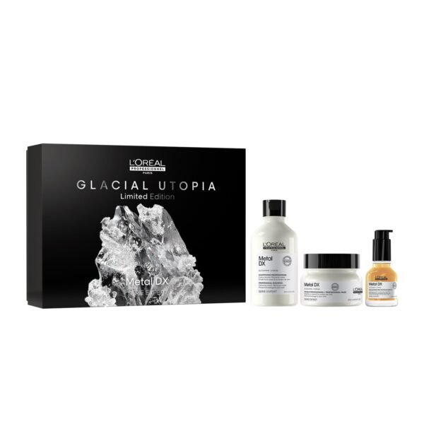 l'oréal professionnel, metal detox gift set, antimetal routine, damaged & brittle hair, trio shampoo + mask + oil, limited edition expert