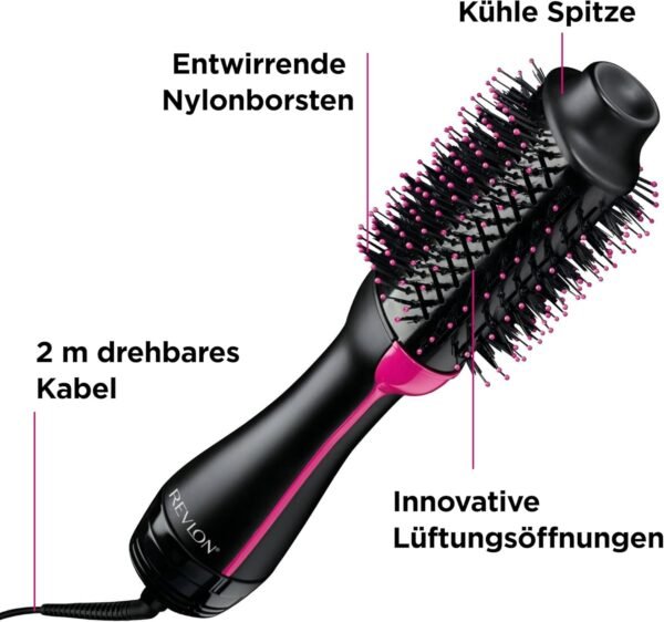 revlon rvdr5222 salon one steptm hair dryer and volumiser with separating comb