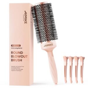 aimike extra long round brush for blow drying
