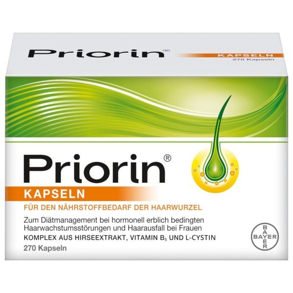 priorin capsules for hormonal hereditary hair loss in women, 270 capsules